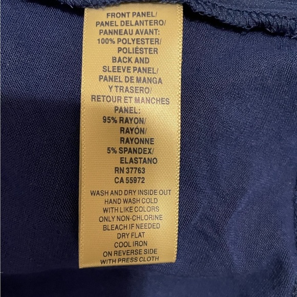 Rafaela Large Shawl W/sleeves, front handkerchief hem  Polyester & Spandex, Sz L - Picture 9 of 9